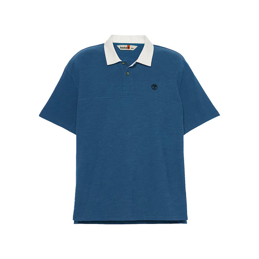 Polo Textured da Uomo in blu