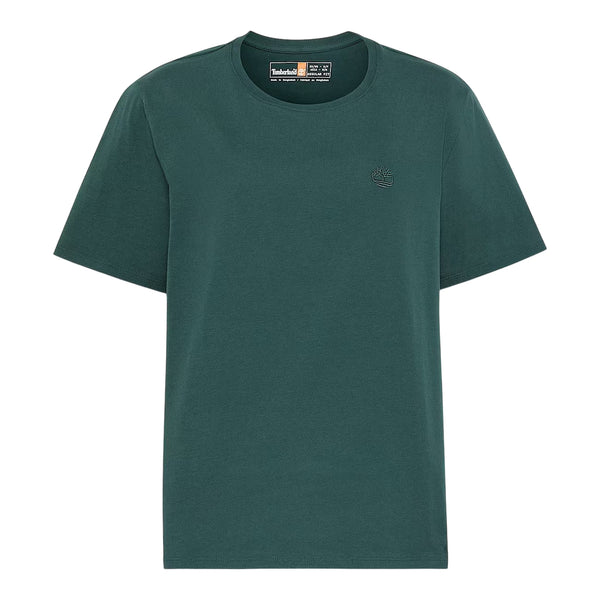 T-shirt Donna Dunstan Verde, a maniche corte con scollatura girocollo 