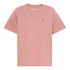 T-shirt di cotone da donna in rosa 