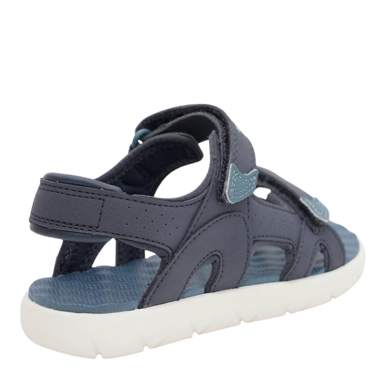 Sandalo Junior con cinturini in velcro Blu