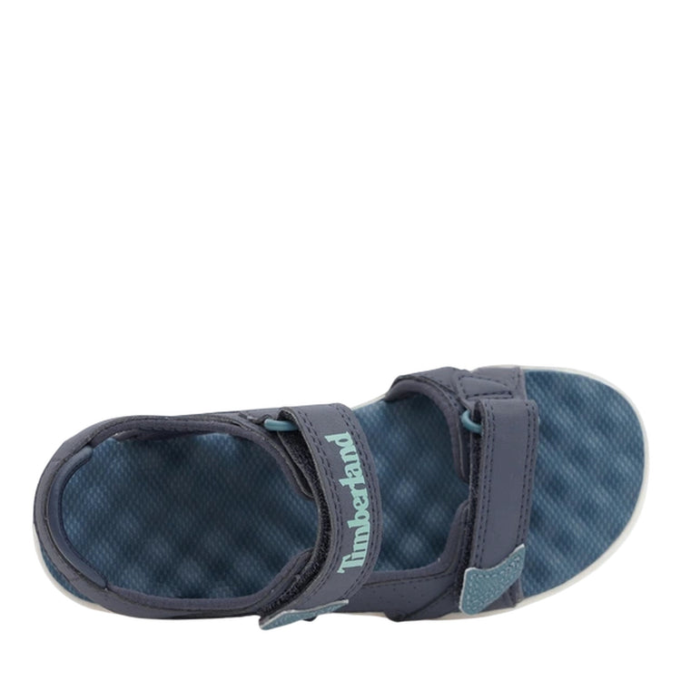 Sandalo Junior con cinturini in velcro Blu