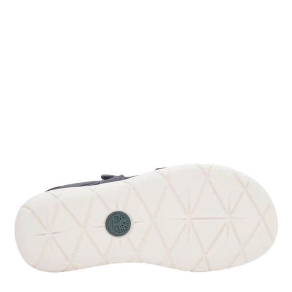 Sandalo Junior con cinturini in velcro Blu suola