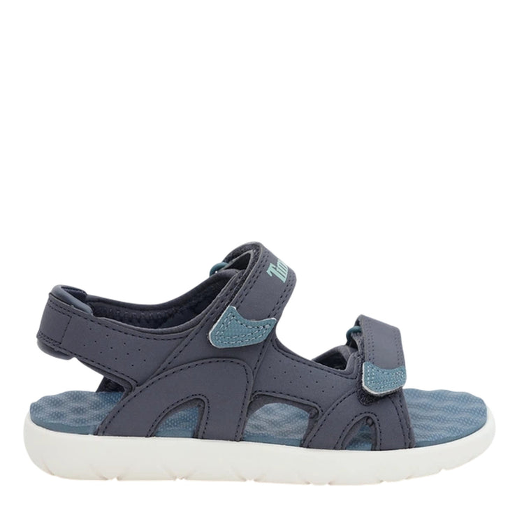 Sandalo Junior con cinturini in velcro Blu