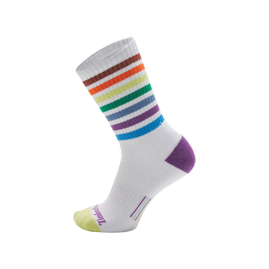 Calzettoni Bassi Unisex Bianchi a Righe colorate