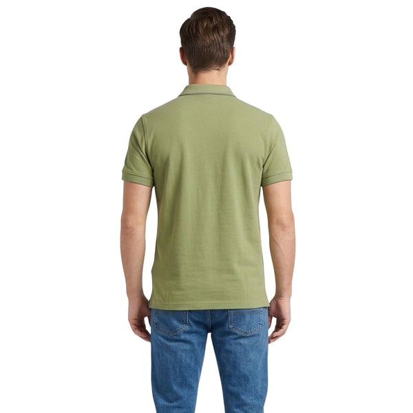Polo Uomo Millers River Verde dal taglio dritto modello retro