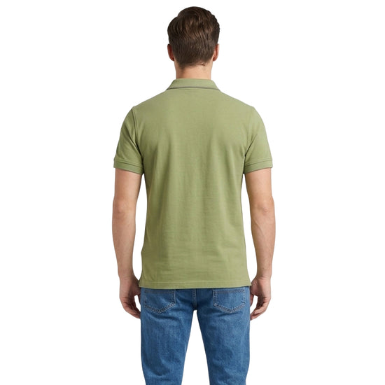 Polo Uomo Millers River Verde dal taglio dritto modello retro