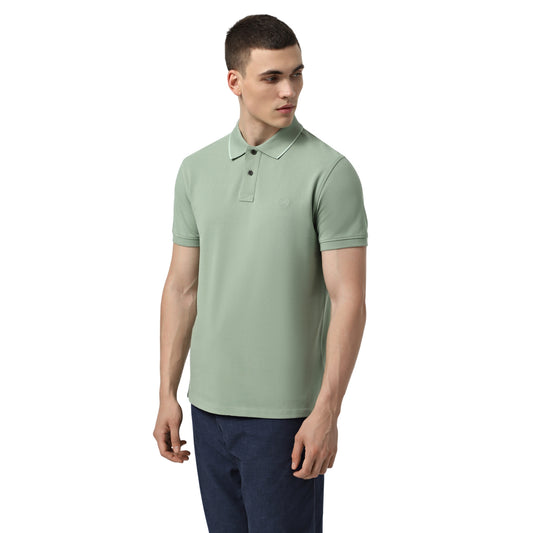 Polo Uomo Millers River Verde chiaro modello frontale