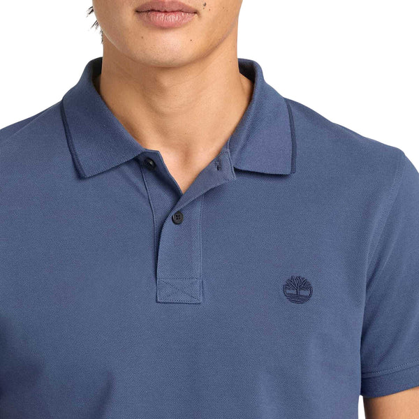Polo Uomo MIllers Rivers Blu dettaglio