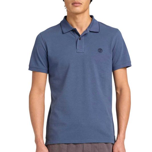 Polo Uomo MIllers Rivers Blu modello frontale