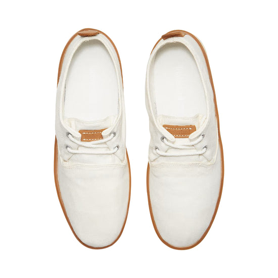 Sneakers Uomo bianco in tela con fodera in cotone