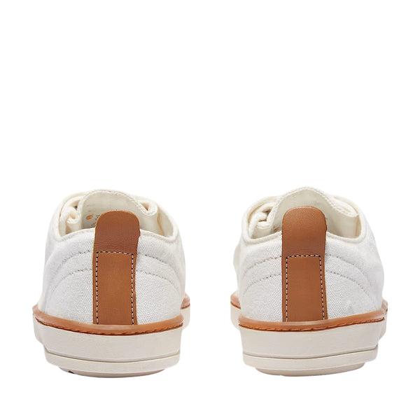 Sneakers Uomo bianco in tela con fodera in cotone