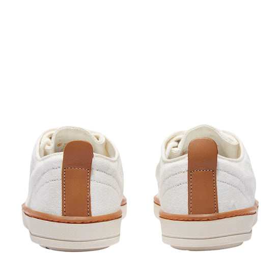 Sneakers Uomo bianco in tela con fodera in cotone