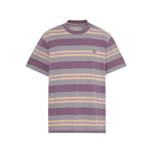 T-shirt Uomo a righe Viola