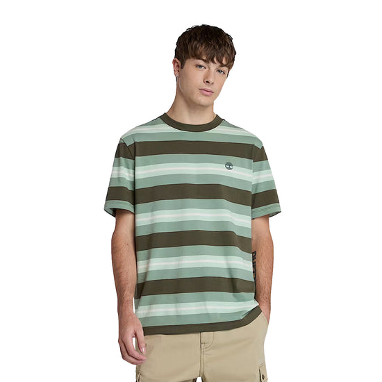Men's Striped T-Shirt Green Timberland Martini 900