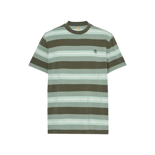 T-shirt Uomo a righe Verde