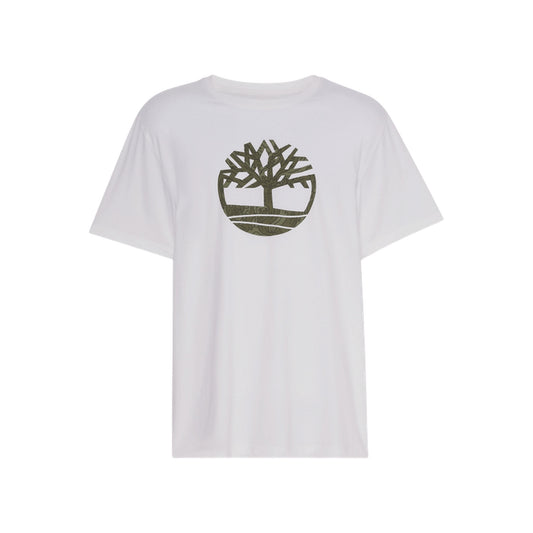 T-shirt Uomo Kennebec River Bianca con maxi logo albero
