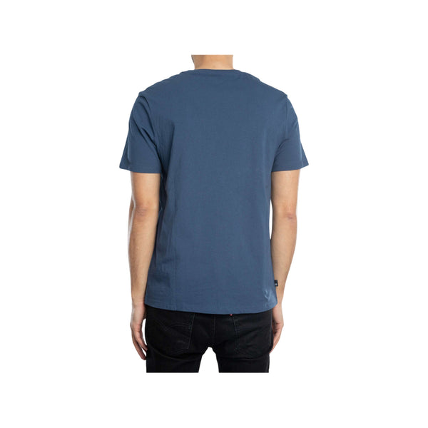 T-shirt Uomo Kennebec River Blu con maxi logo albero modello retro