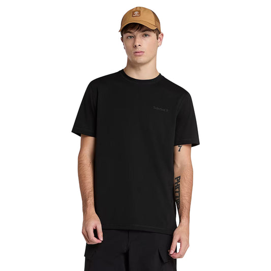 T-shirt Uomo Quick-Dry Nero modello frontale