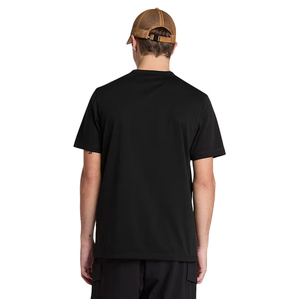 T-shirt Uomo Quick-Dry Nero modello retro