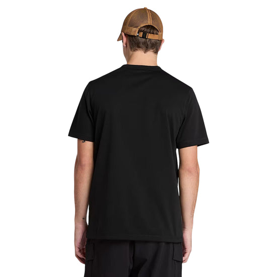 T-shirt Uomo Quick-Dry Nero modello retro