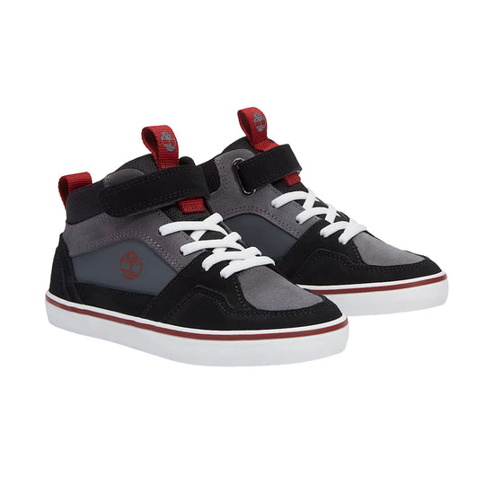 Sneakers Bambino Stone Jump Velcro con inserti scamosciati