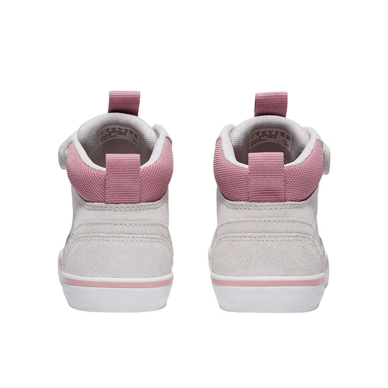 Sneakers Junior Stone Jump Velcro Grigio/Rosa con inserti scamosciati 