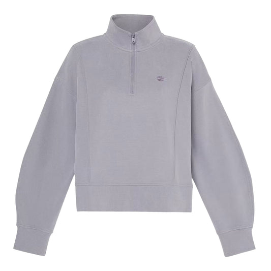 Felpa con Zip a un Quarto Lush da Donna in grigio