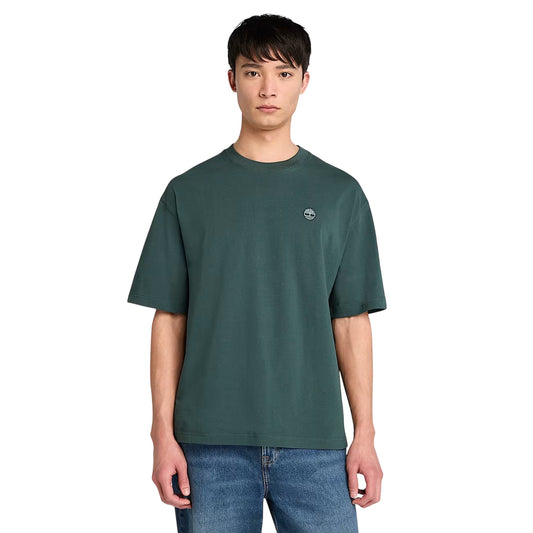T-shirt Uomo Dunstan River Verde scuro modello frontale