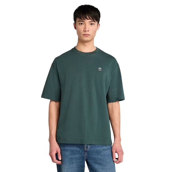 T-shirt Uomo Dunstan River Verde scuro modello frontale