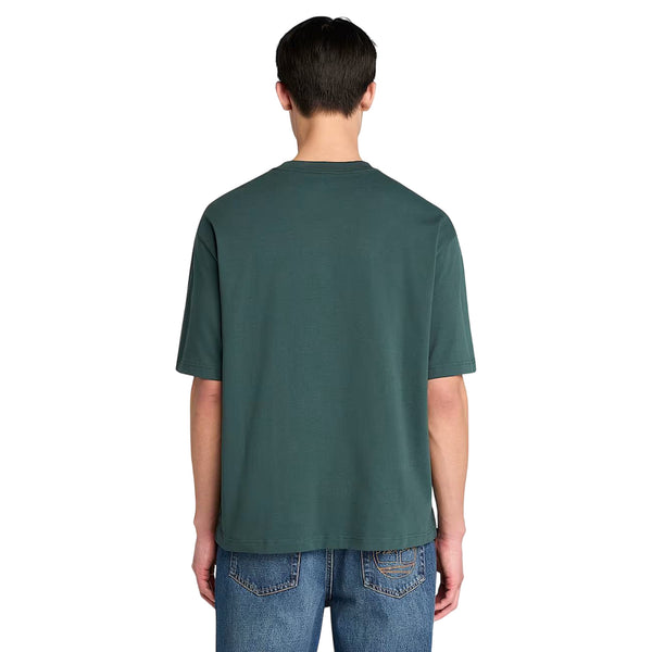 T-shirt Uomo Dunstan River Verde scuro modello retro