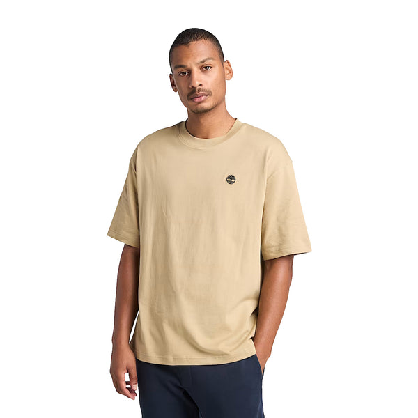 T-shirt Uomo Dunstan River Beige modello frontale