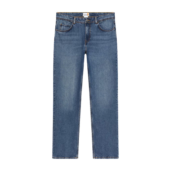 Jeans Uomo Sandown a gamba dritta blu