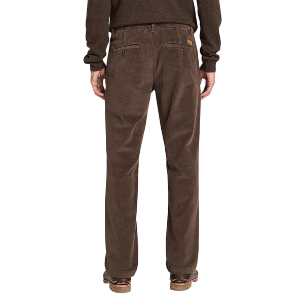 Pantaloni Uomo Claremont in velluto a coste Marrone modello retro