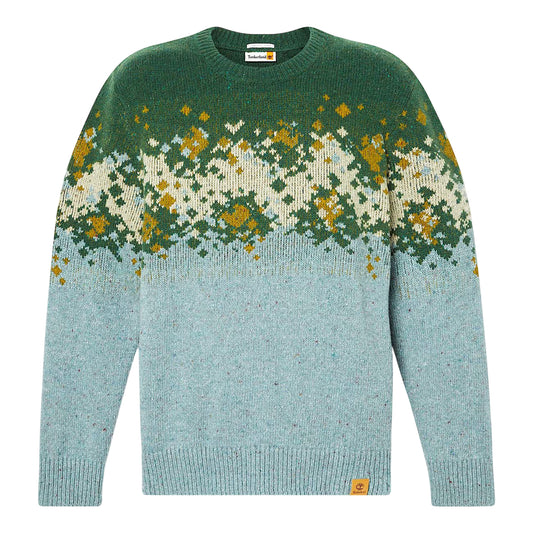 Maglione Uomo Fair Isle Celeste