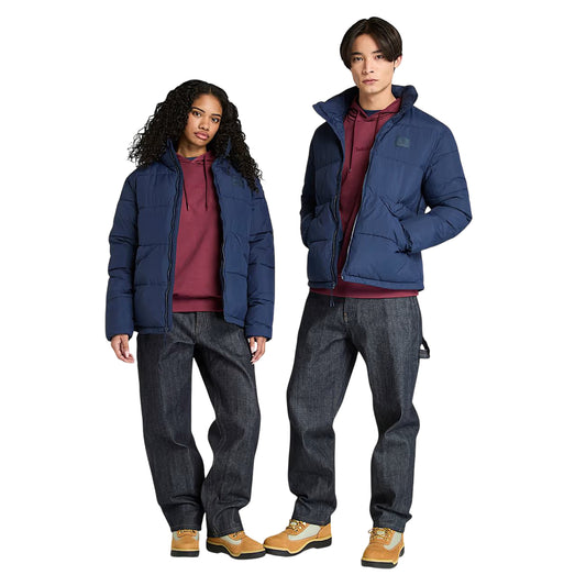 Giubbotto Puffer Invernale Unisex Blu modelli frontali interi