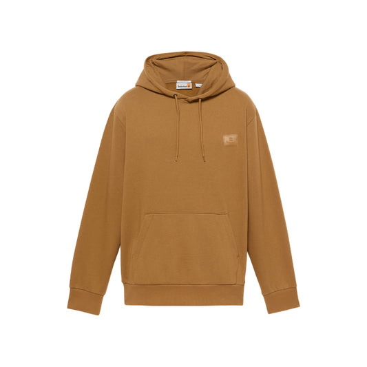 Felpa Unisex Brushback con logo in silicone Giallo