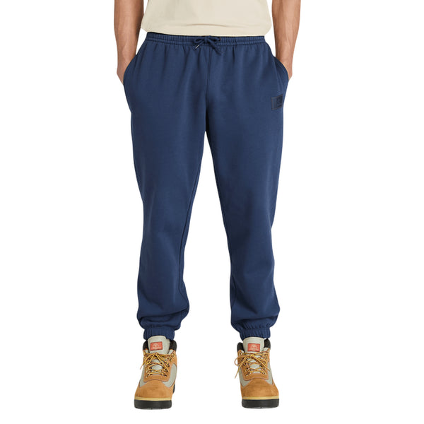 Pantaloni Unisex con logo in silicone Blu modello frontale