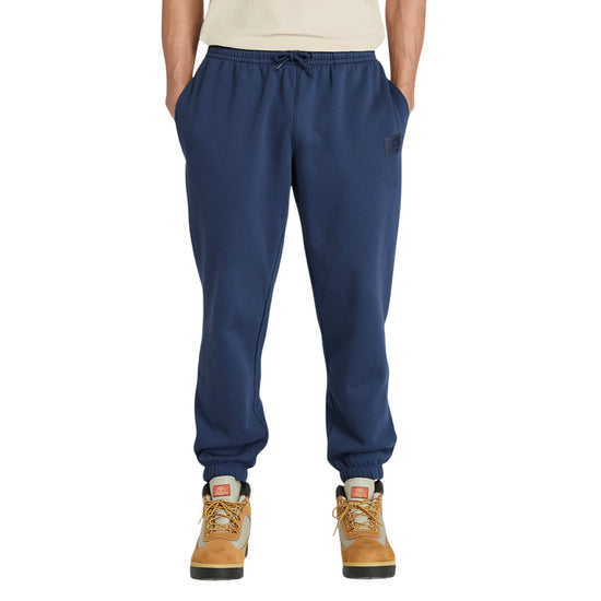 Pantaloni Unisex con logo in silicone Blu modello frontale