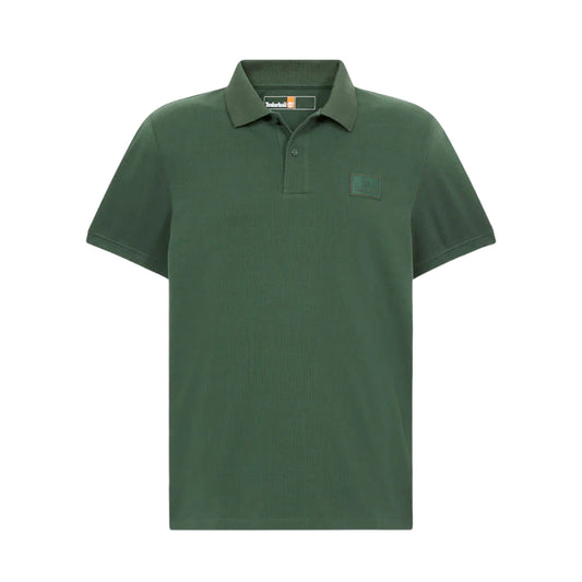 Polo Uomo Verde con silicon badge