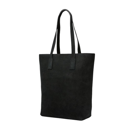 Borsa Tote Donna in pelle nera retro