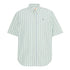 Camicia Uomo a righe con maniche corte verde
