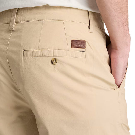 Shorts Chino Uomo in popeline Claremont Beige dettaglio