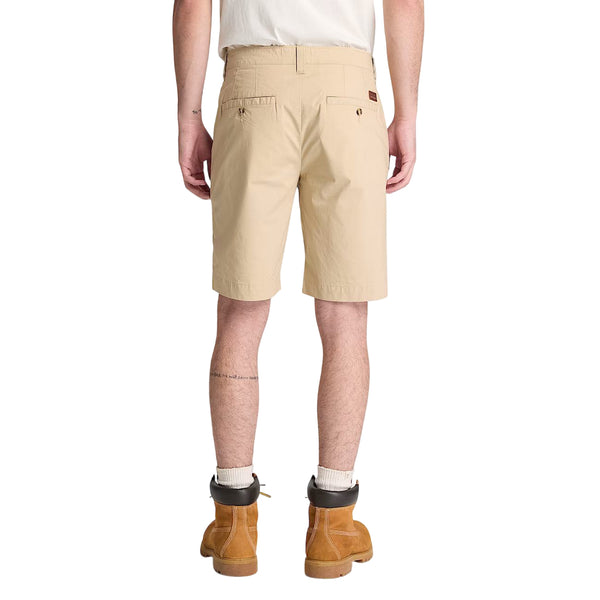 Shorts Chino Uomo in popeline Claremont Beige modello retro