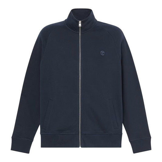 Felpa con zip da uomo in nero