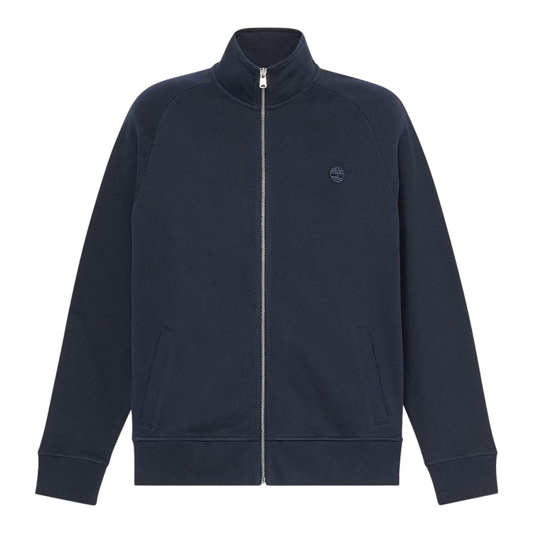 Felpa con zip da uomo in nero