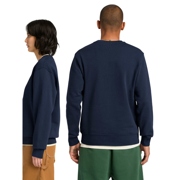 Felpa Unisex a girocollo in Cotone Blu 