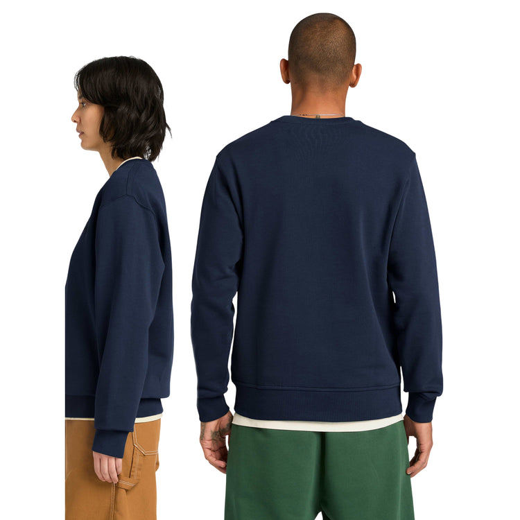 Felpa Unisex a girocollo in Cotone Blu 