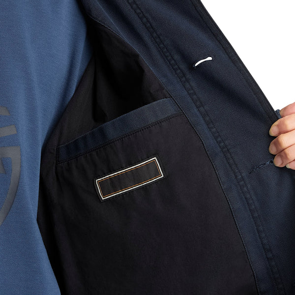 Giacca Field Unisex Wenham in tela Blu scuro dettaglio interno