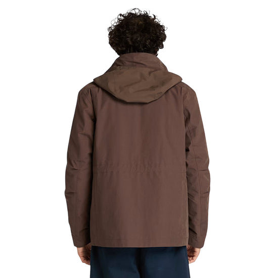 Giacca Uomo 3 in 1 impermeabile Abington Marrone modello retro
