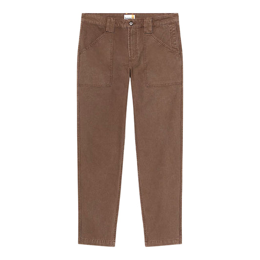 Pantaloni Uomo in Tela Effetto Lavato Goffstown Marrone